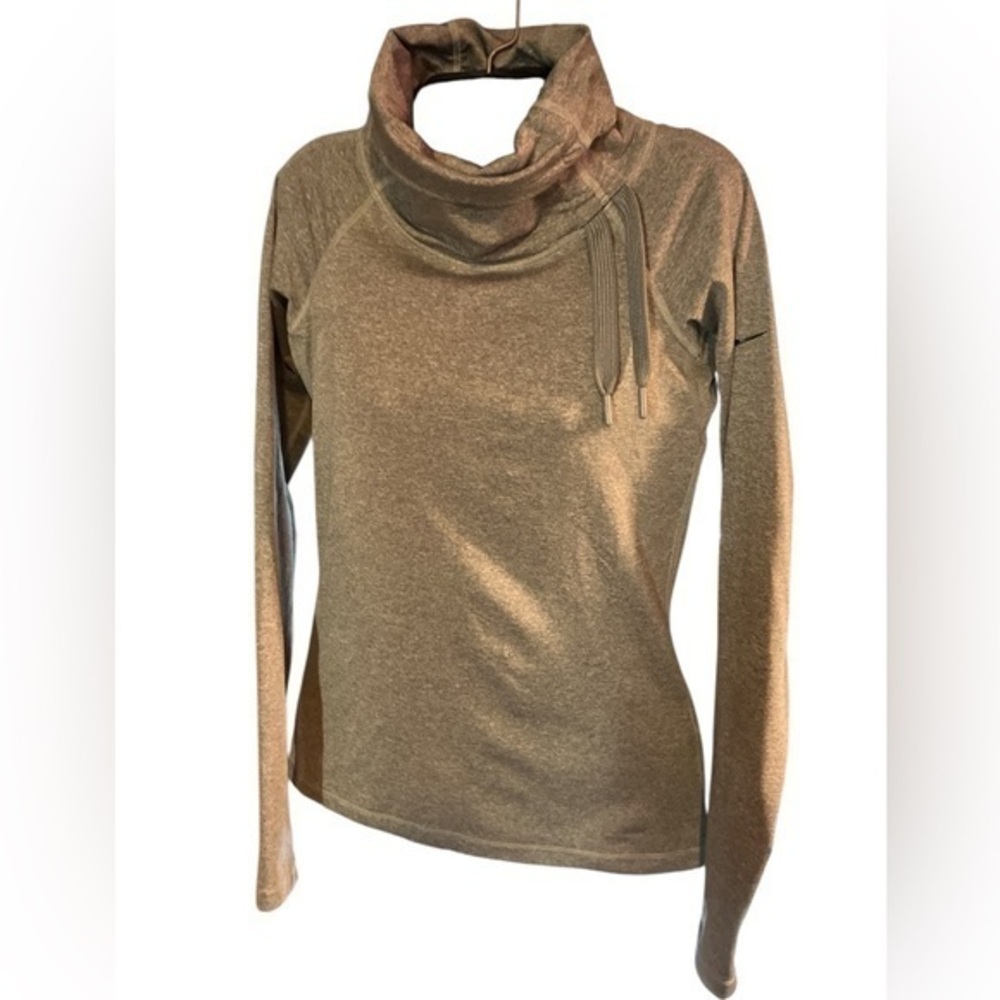 Nike Pro Cowl neck Pullover Turtleneck Women's Small Cinch Neck Drawstring